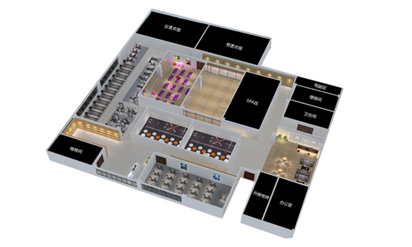 1700平方健身房配置方案-广西今年会jinnianhui体育健身器材有限公司