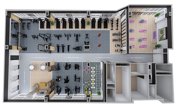 200-500平方健身房配置方案-广西今年会jinnianhui体育健身器材有限公司